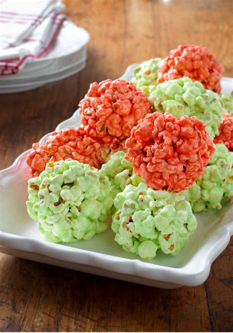 Festive Jell O Popcorn Balls Recipe Kraft Recipes Recipes Holiday