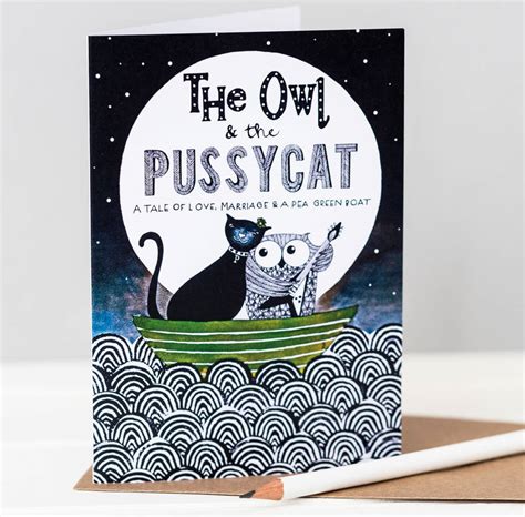 Owl And Pussycat Card By Helena Tyce Designs