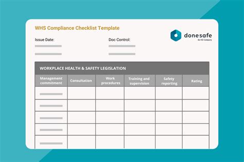 Sample Workplace Compliance Checklist Template Hsi Donesafe