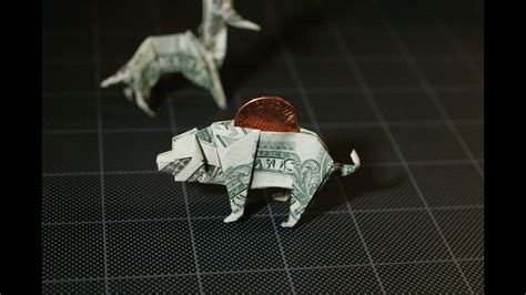 Dollar Origami Piggy Bank Help Not Complete Model Youtube