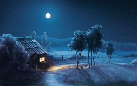 Night House Wallpapers Top Free Night House Backgrounds Wallpaperaccess