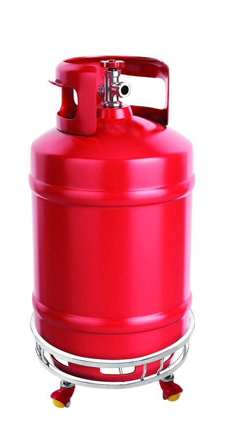 Priya Stainless Steel Gas Cylinder Trolley With Wheels Surana Sons