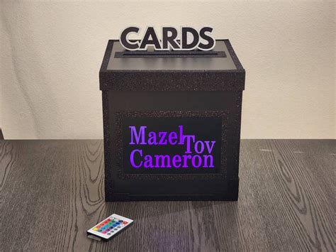 Gift Card Box With Remote Controlled Led Light Etsy