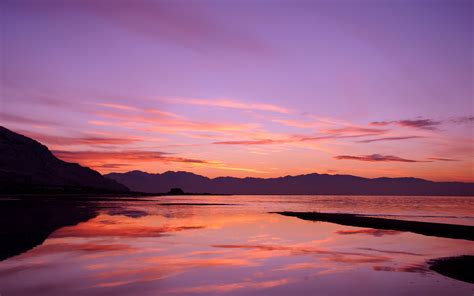 High resolution desktop wallpaper of lake, wallpaper of sunset, sky ...