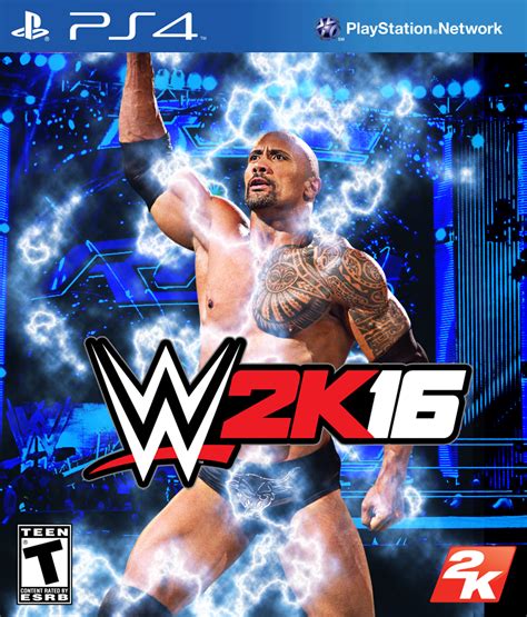 Wwe 2k16 Cover The Rock By Wwe Xtreme On Deviantart