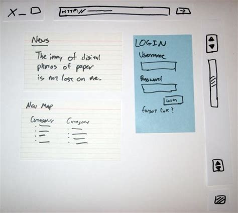 Paper Prototyping Web Design Paper Web Design Examples