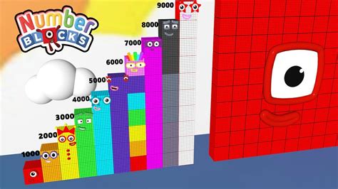 Numberblocks Square Club 1000 To 100 000 Vs 200 000 To 250 000 Huge Standing Tall Number Pattern