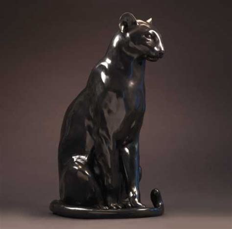 Bronze African Animal Sculpture By Artist Nick Bibby Titled Black