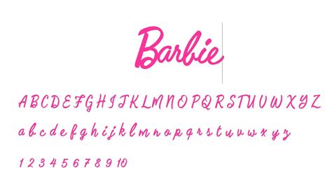 Buy Barbie Font Svg Ttf Otf Barbie Font Alphabet Barbie Font Online In