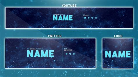 Free Youtube Logo And Banner Template ~ Photoshop Banner Logo