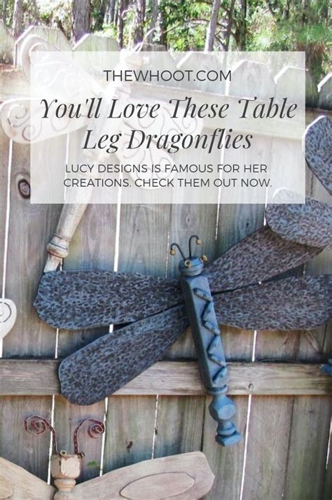 Diy Table Leg Dragonfly Garden Art Easy Video Tutorial Diy Table Leg