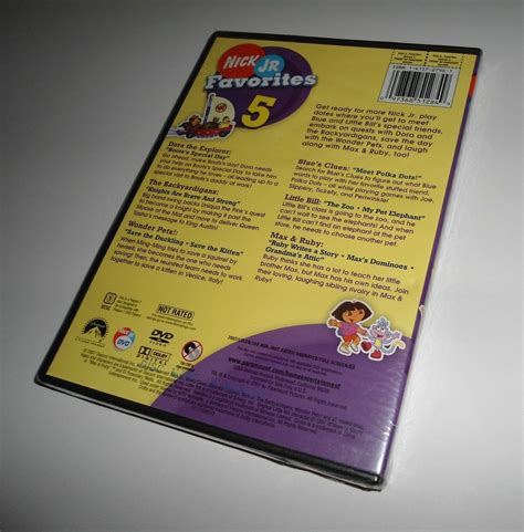 Nick Jr Favorites Vol Five Nickelodeon Dvd New Dora Explorer Blue S Clues Dvd Hd Dvd