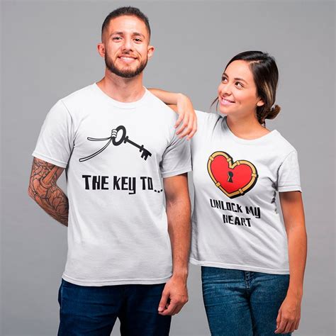 the key to unlock my heart couple shirt set love matching couples teeshd custom t shirt