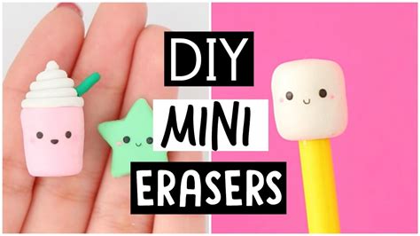 Diy Mini Erasers Back To School Supplies 2017 Youtube