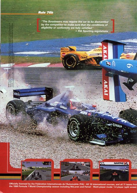 Formula 1 98 Psx Cover