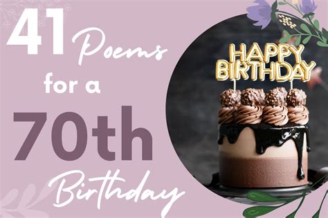 41 Rhyming Poems For A 70th Birthday Unique Ting