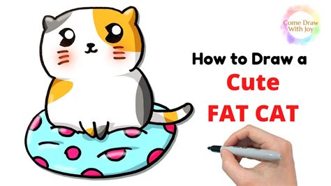 How To Draw A Fat Cat Step By Step How To Draw A Fatty Cat Cute And