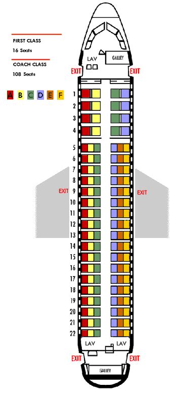 Airbus 319 Seat Layout