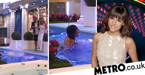Cbbs Roxanne Pallett Drenched As She Takes Tumble Into The Cbb Pool