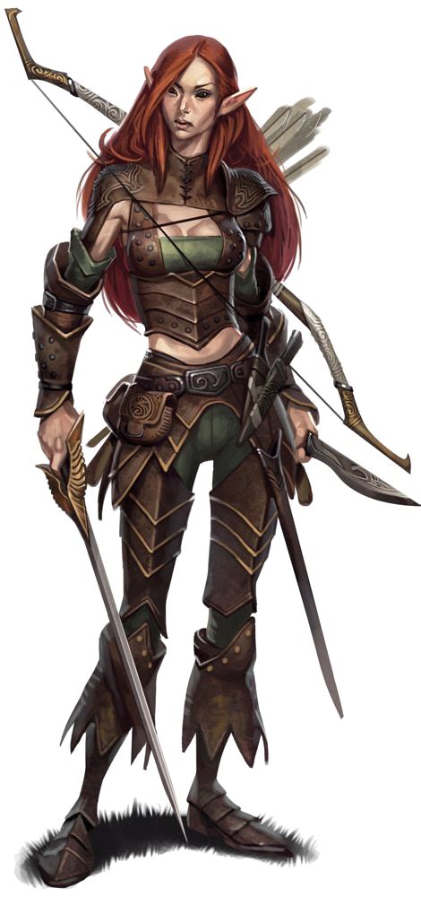 Elf Ranger Character Portraits Elf Characters