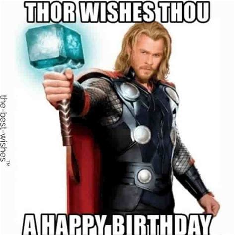 A Man Dressed As Thor With An Ice Cube In His Hand And The Caption Happy Birthday Brit May All