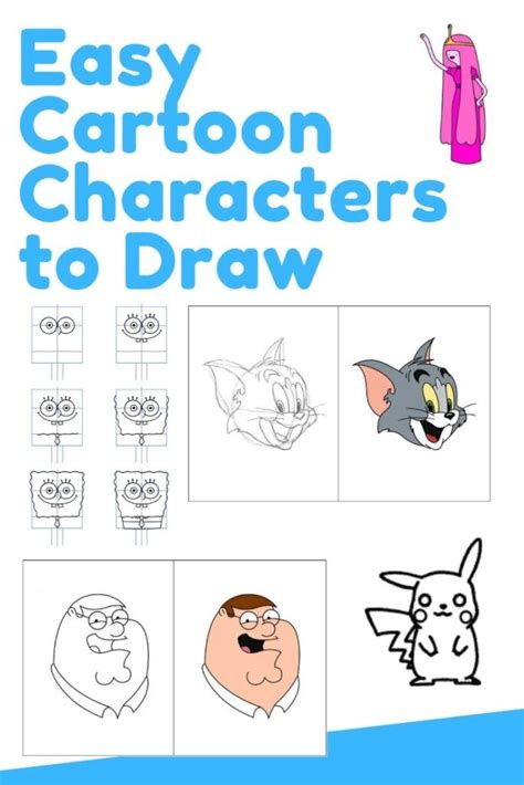 19 Easy Cartoon Characters To Draw And How To Draw Them