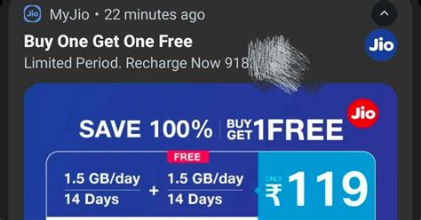 Jio Launches Rs Recharge Plan With GB Daily Data Offers Buy One Get One Free To Select