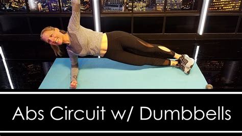 Abs Circuit Workout With Dumbbells Youtube Ab Circuit Workout