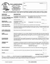 Sample Contract For Landscaping Services Pictures