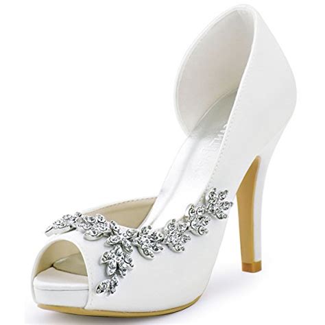 Elegantpark Women Peep Toe High Heel Sandals Cross Strappy Wedding