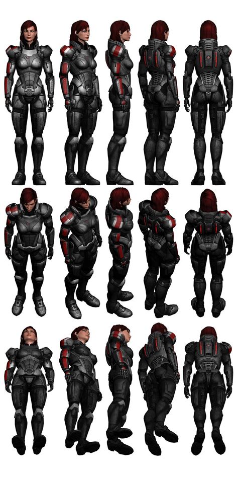 Mass Effect 3 Female Shepard N7 Armour Reference By Troodon80 On