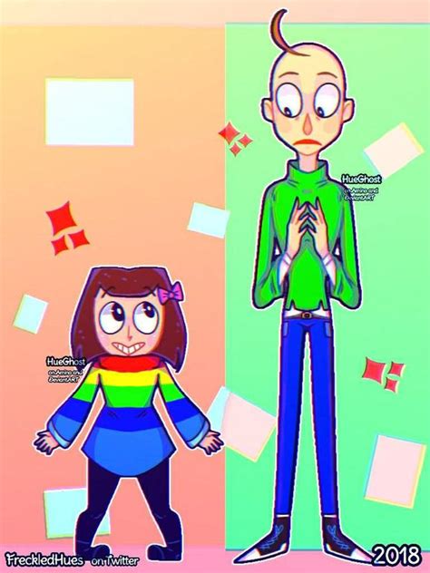 Commission Doodles And Baldi By Hueghost On Deviantart