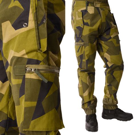 militaria swedish army combat trousers in m90 camo surplus equipment collectables tagumdoctors