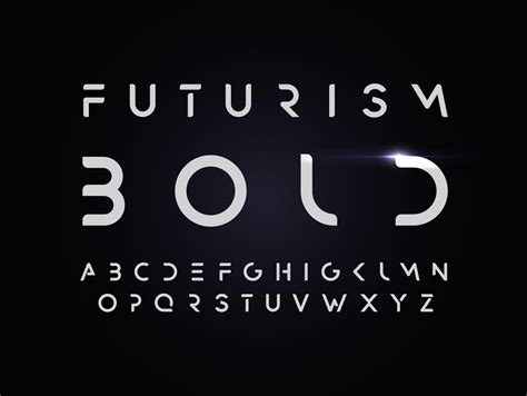 Futurism Style Bold Alphabet Vector Font With Erasing Parts Of The