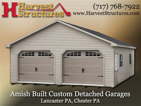 Amish Custom Garages Lancaster Pa Harveststructures