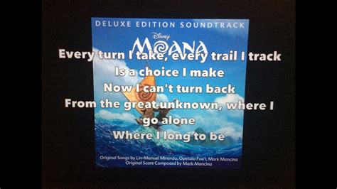 Can not go, though i long to be. How Far I'll Go (Reprise) - Moana (Lyrics) - YouTube