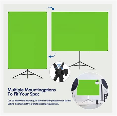 Green Screen Green Screen Backdrop With Stand Collapsible Photo