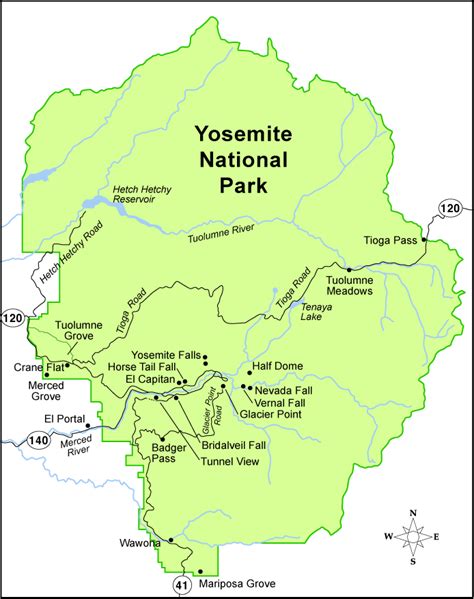 Map To Yosemite National Park London Top Attractions Map