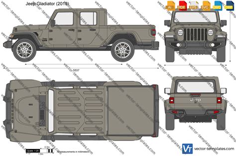 Jeep Gladiator Dimension