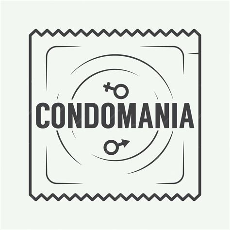 premium vector vintage condoms or sex labels logo badge and design