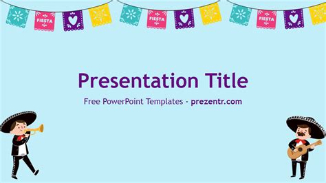 Free Mexican Fiesta Powerpoint Template Printable Templates