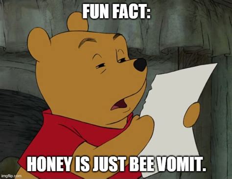 The Fact That Honey Is Bee Vomit Imgflip