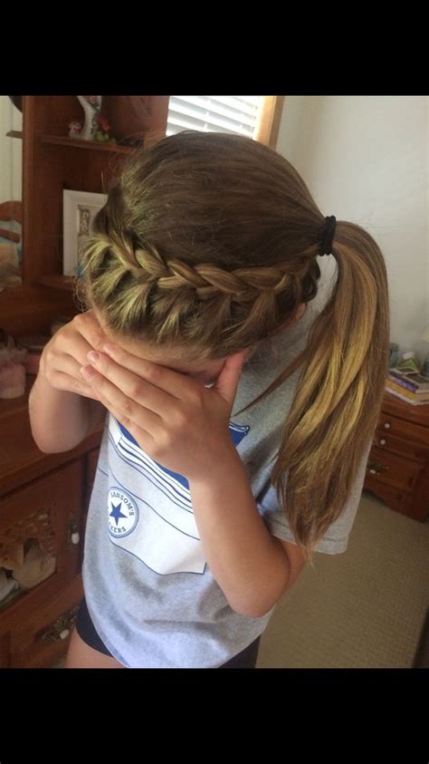 Maybe you would like to learn more about one of these? Cute Braided Hairstyles For Cheer Dutch Braid Messy Bun ...