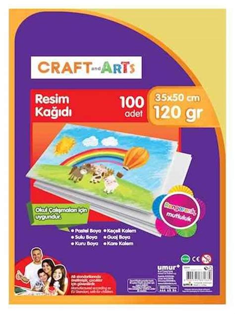 CRAFT AND ARTS RESİM KAĞIDI 35X50 CM 120 GR 100 ADET