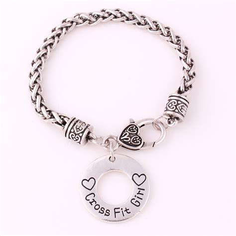New Arrival Antique Sliver Plated Alloy With Cross Fit Girl Charm