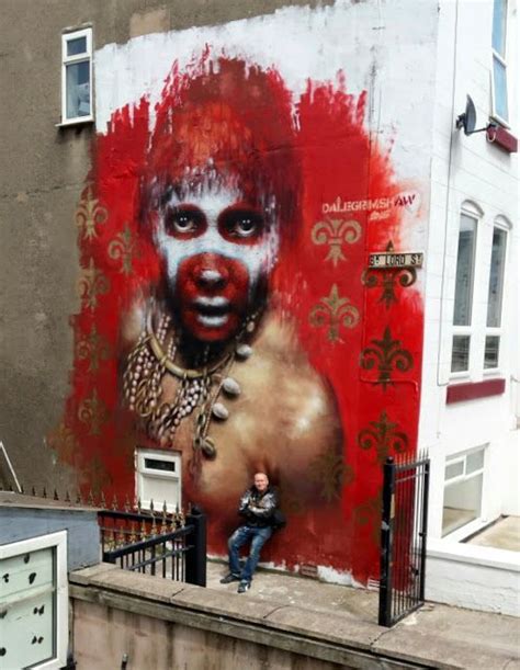 Dale Grimshaw Creates A New Piece In Blackpool Uk Urban Street Art
