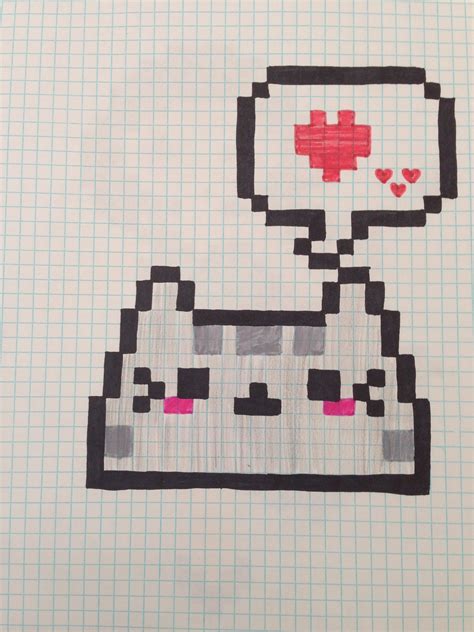 Dibujos en pixeles dibujos pixelados dibujos kawaii dibujos en cuadros portada de cuaderno de dibujos videos de dibujos dibujos sencillos clases de dibujo para niños dibujos hojas. Pin de Nphan en Рисунки | Dibujos en cuadricula, Dibujos ...