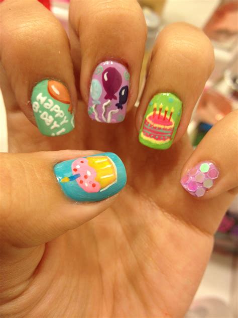 Birthday Nails Birthday Nail Art Birthday Nail Designs Disney Nails