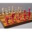 Fine German “Selenus Chess Set 18th Century  Luke Honey Decorative