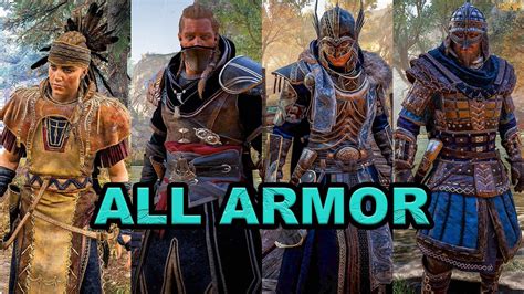 Assassins Creed Valhalla All Armor Sets Showcase Male And Female